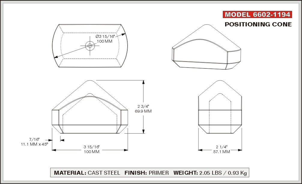 Positioning Cones Guides Uic Locks Weld Down Twistlocks ChassisKing